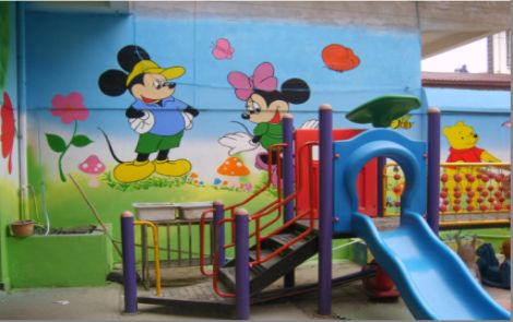 茶陵幼儿园室外彩绘